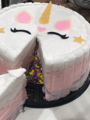 Surprise Unicorn Cotton Candy Cake