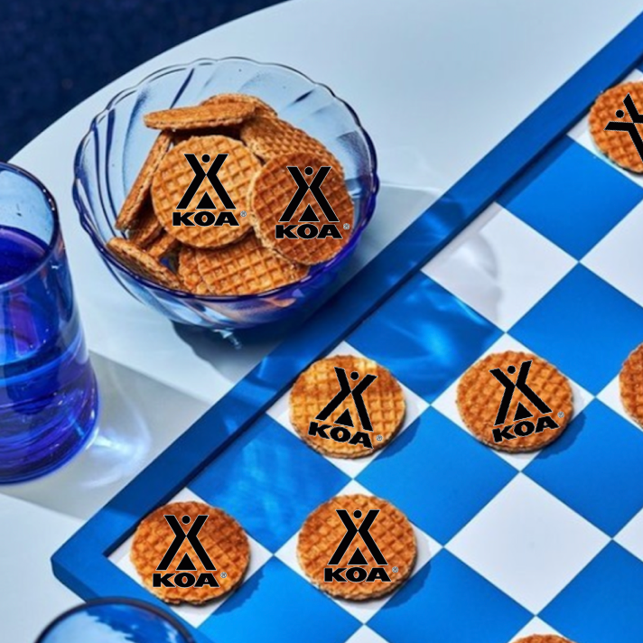 100 Branded Mini Stroopwafels - Corporate
