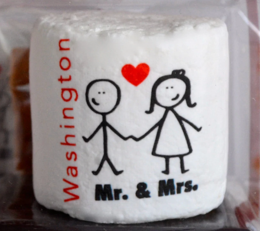 Jumbo, Custom Wedding Marshmallows - ImageMallows®