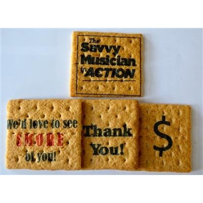 Printed Graham Cracker Squares - Custom Corporate, Set of 24 Individually wrapped