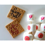 Printed Graham Cracker Squares - Custom Corporate, Set of 24 Individually wrapped