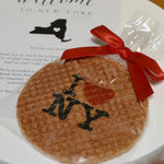 Stroopwafel with a printed company design