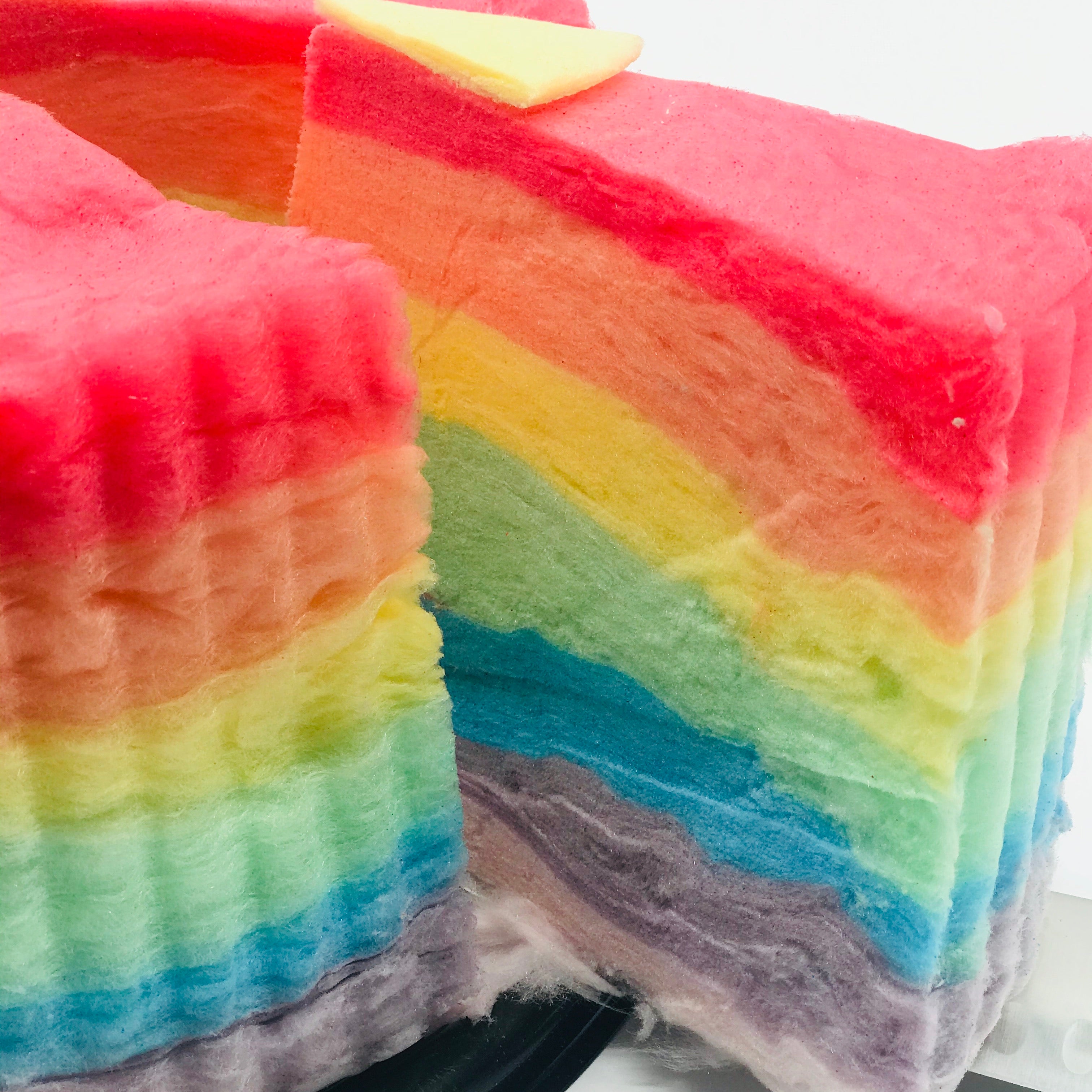 Gourmet Rainbow Cotton Candy Cake